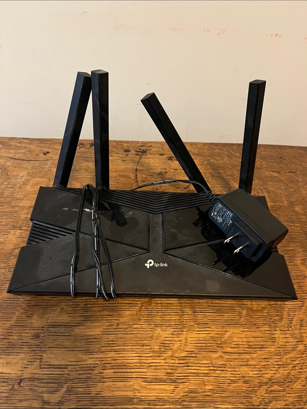 TP-Link Black Wireless Router with Four External Antennas